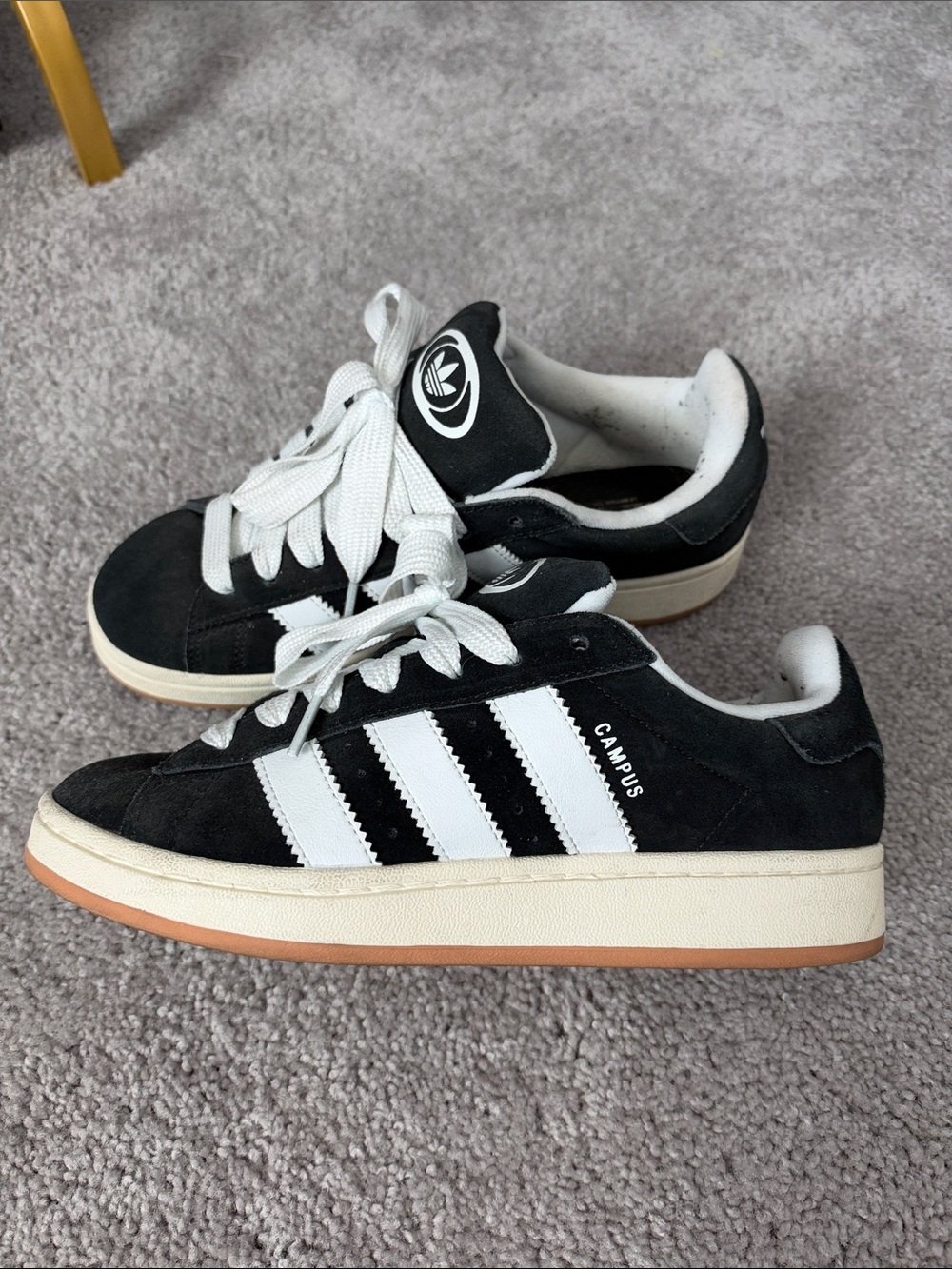 Adidas Campus Suede Sneakers - Black/White